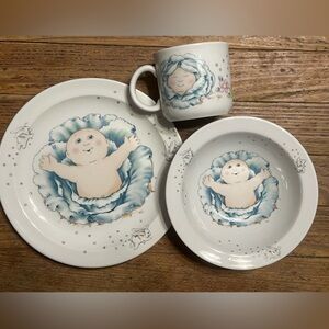 Cabbage Patch Dish Set 1984